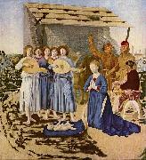 Piero della Francesca Geburt Christi oil on canvas